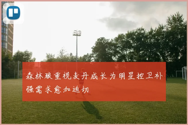 森林狼重视麦丹成长为明星控卫补强需求愈加迫切